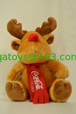 China Coca Cola Reindeer Soft Toy Plush Toy supplier