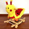 Fashion Plush Rocking Honeybee Animal Toys With Music For Children Riding On supplier