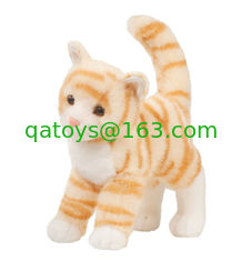 China Standing Pose Brown Cat Plush Toys supplier