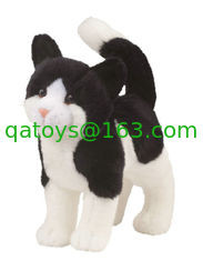 China Standing Pose Black Cat Plush Toys supplier