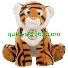 China Brown Tiger With Tag Soft Toy Plush Toy supplier