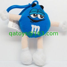 China M&amp;M’ Character Blue Keychain Plush Toys supplier
